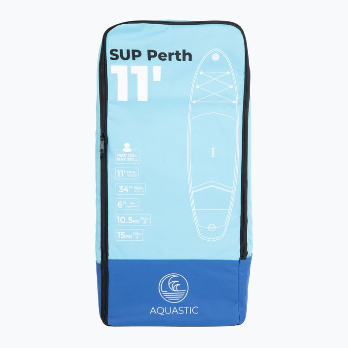 SUP AQUASTIC Perth 11'0" Brett Rucksack blau