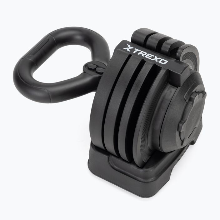 TREXO TXO-B4W004 12kg verstellbare Kettlebell schwarz