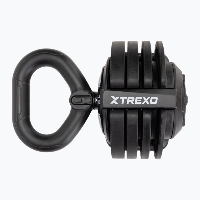 TREXO TXO-B4W004 12kg verstellbare Kettlebell schwarz 3