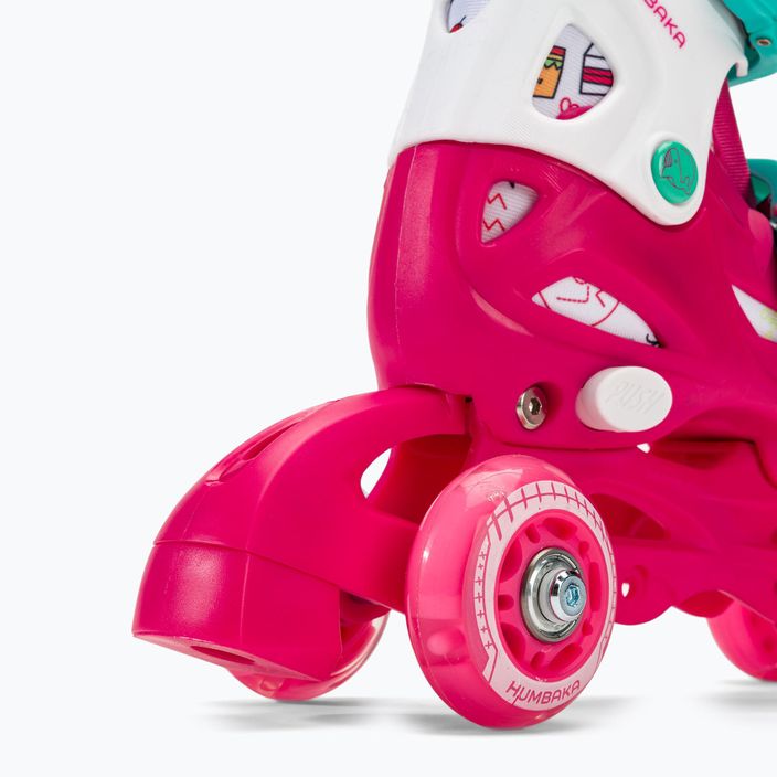 HUMBAKA Starjet LED Kinder Rollschuhe 3in1 rosa 15