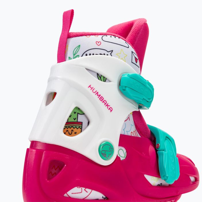 HUMBAKA Starjet LED Kinder Rollschuhe 3in1 rosa 22