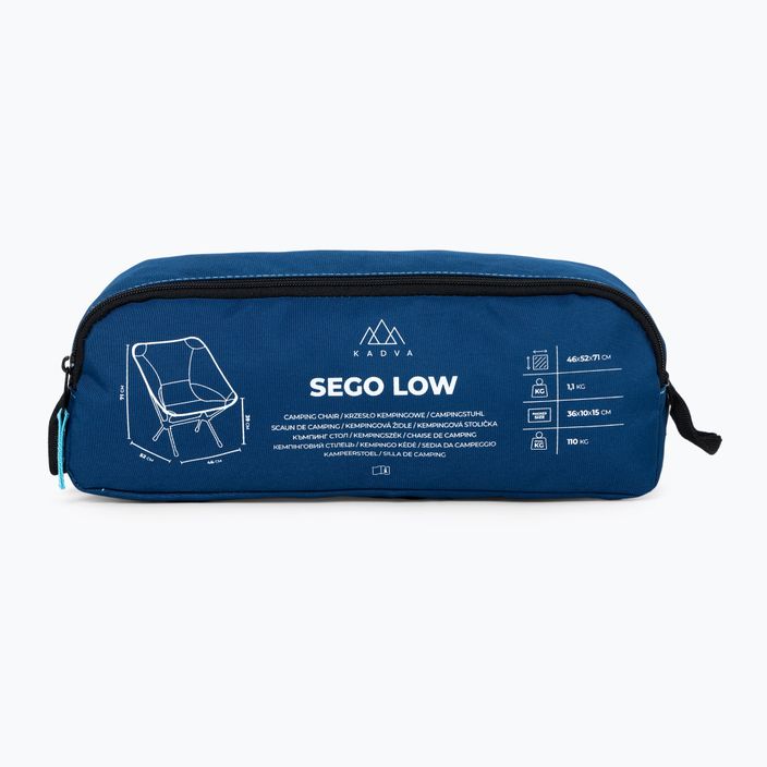 KADVA Sego Low ultraleichter Wanderstuhl blau 8