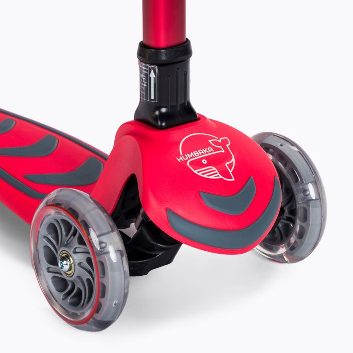 HUMBAKA Mini T Kinder-Dreirad-Roller rot HBK-S6T 9