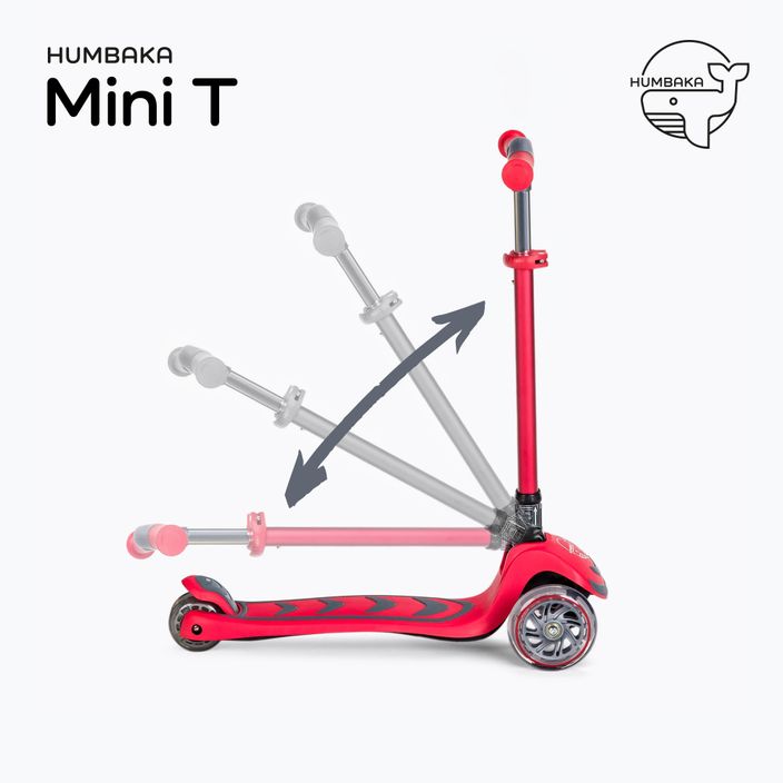 HUMBAKA Mini T Kinder-Dreirad-Roller rot HBK-S6T 3