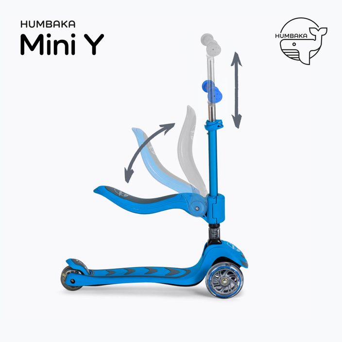 Kinder-Dreirad-Roller HUMBAKA Mini Y blau HBK-S6Y 3
