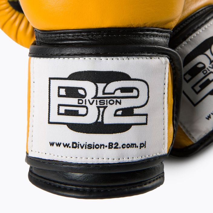Division B-2 Boxhandschuhe gelb und schwarz DIV-SG01 5