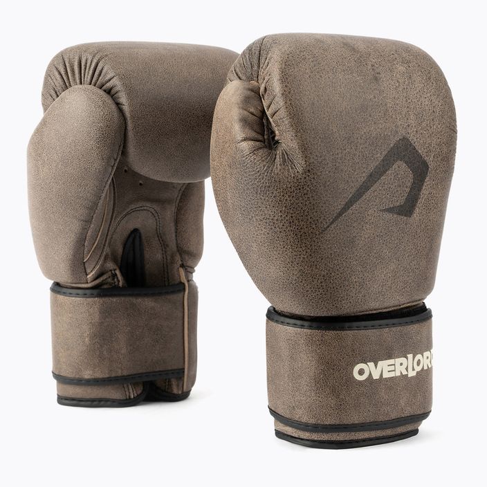 Overlord Old School braune Boxhandschuhe 100006-BR/10OZ 6