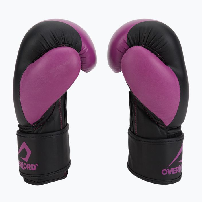 Overlord Boxer Kinder Boxhandschuhe schwarz und rosa 100003-PK 4