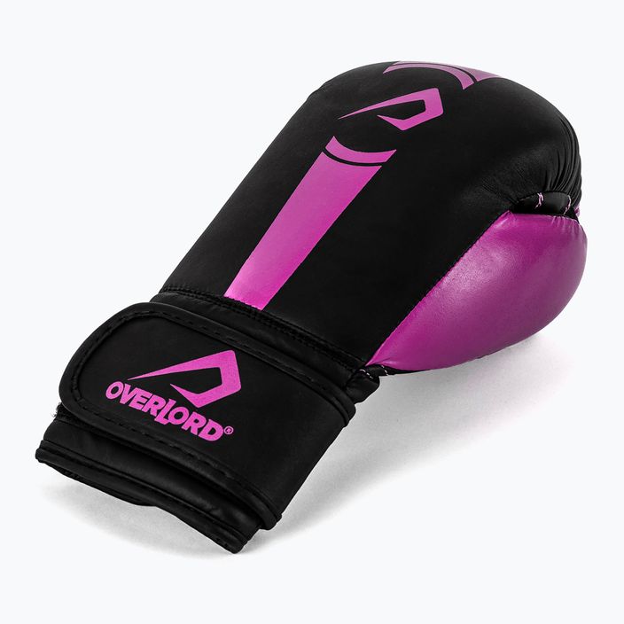 Overlord Boxer Kinder Boxhandschuhe schwarz und rosa 100003-PK 8