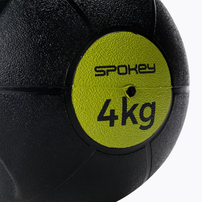 Spokey Gripi 4 kg Medizinball schwarz und gelb 929864 3