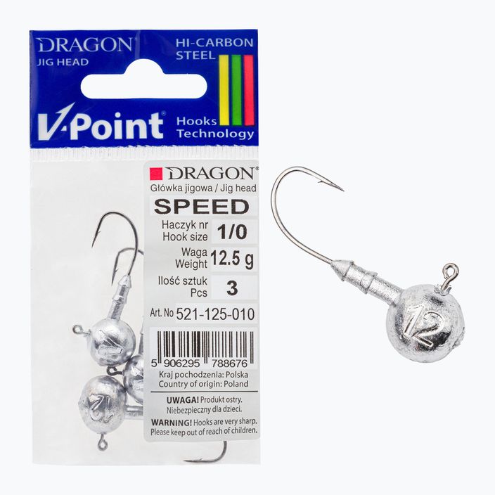 Dragon V-Point Speed Jig-Kopf 12 5g 3tlg. schwarz PDF-521-125-010