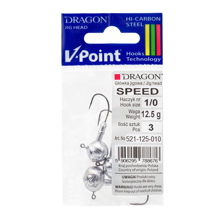 Dragon V-Point Speed Jig-Kopf 12 5g 3tlg. schwarz PDF-521-125-010 2