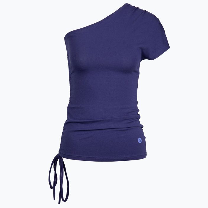 Damen Yoga Top Moonholi One Shoulder String Top blau 213