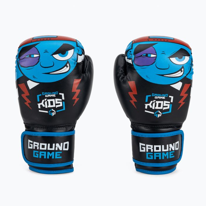 Ground Game Prodigy Kinder Boxhandschuhe schwarz und blau