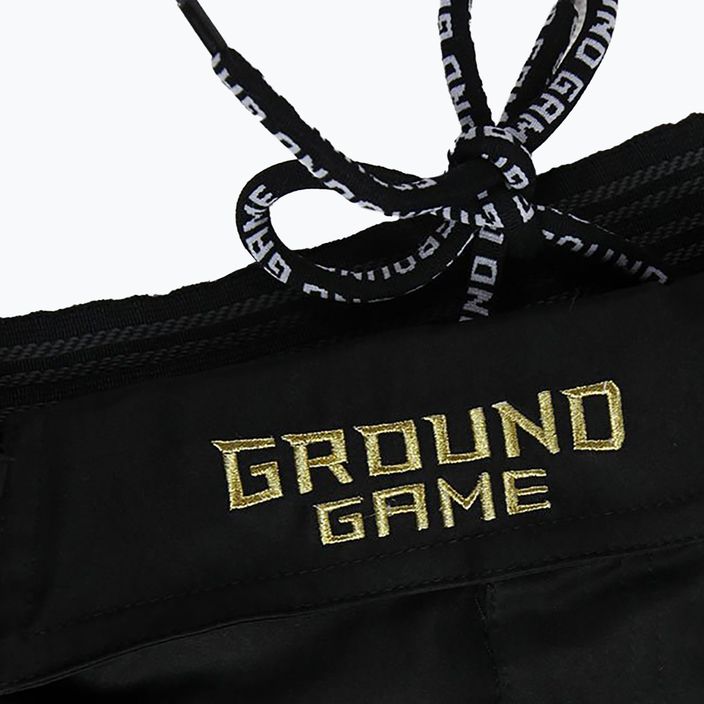Herren Ground Game MMA Athletic Gold Shorts schwarz MMASHOATHGOLD 4