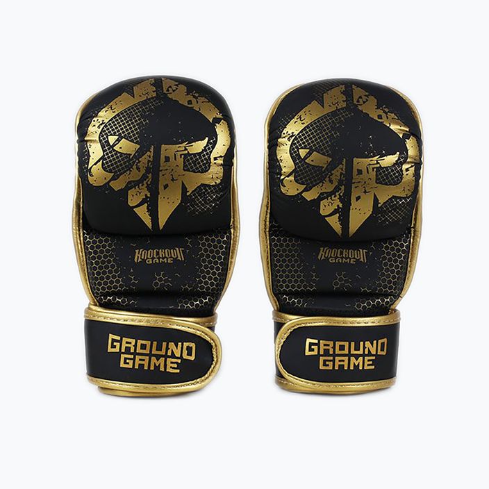 GroundGame MMA Käfig Gold Gold Sparring Handschuhe MMASPARGLOCGOL 2