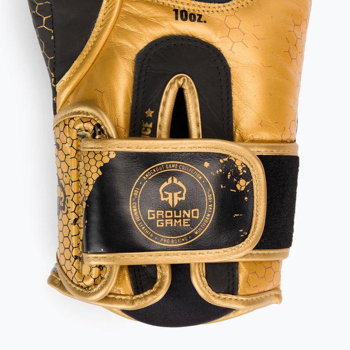GroundGame Cage Gold Boxhandschuhe BOXGLOCGOLD10 5