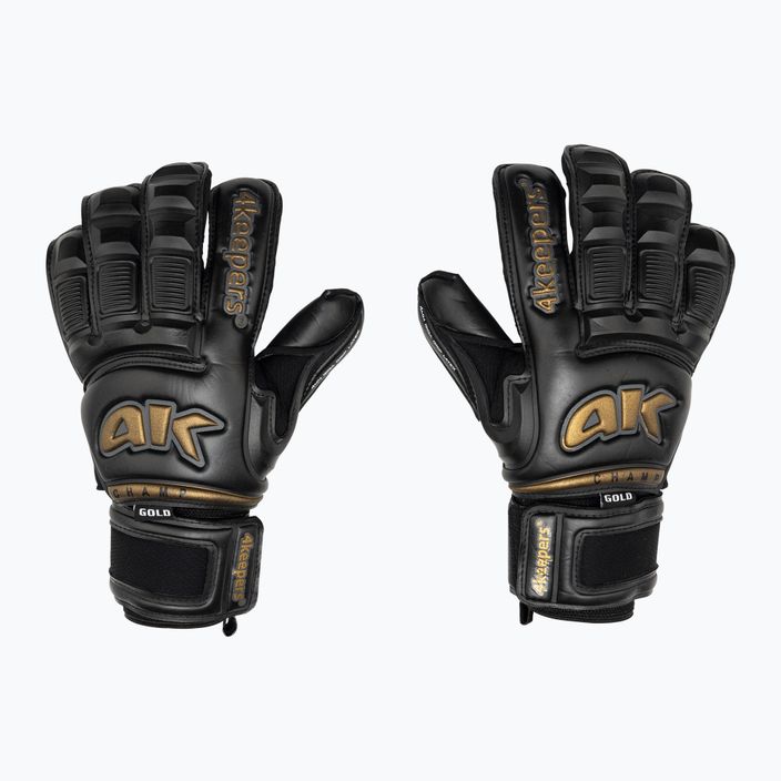 4Keepers Champ Gold Black VI Torwarthandschuhe schwarz