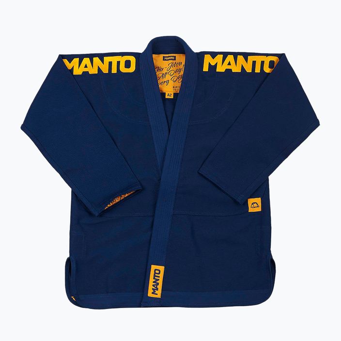 GI für Brazilian Jiu-Jitsu Herren MANTO X4 navy blau MNG978_NAV_A1 2