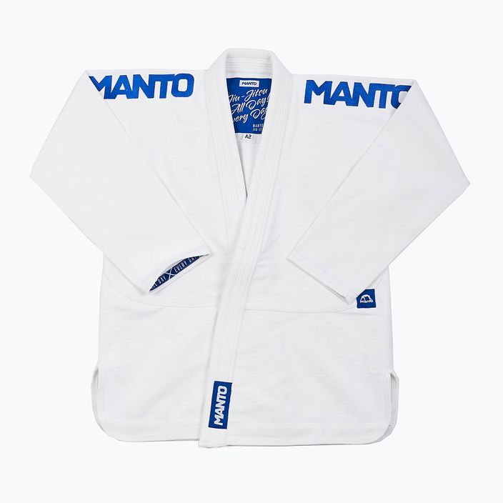 GI für Brazilian Jiu-Jitsu Herren MANTO X4 weiß MNG978_WHT_A1 3