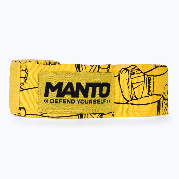 MANTO Punch gelbe Boxbandagen MNA884 3
