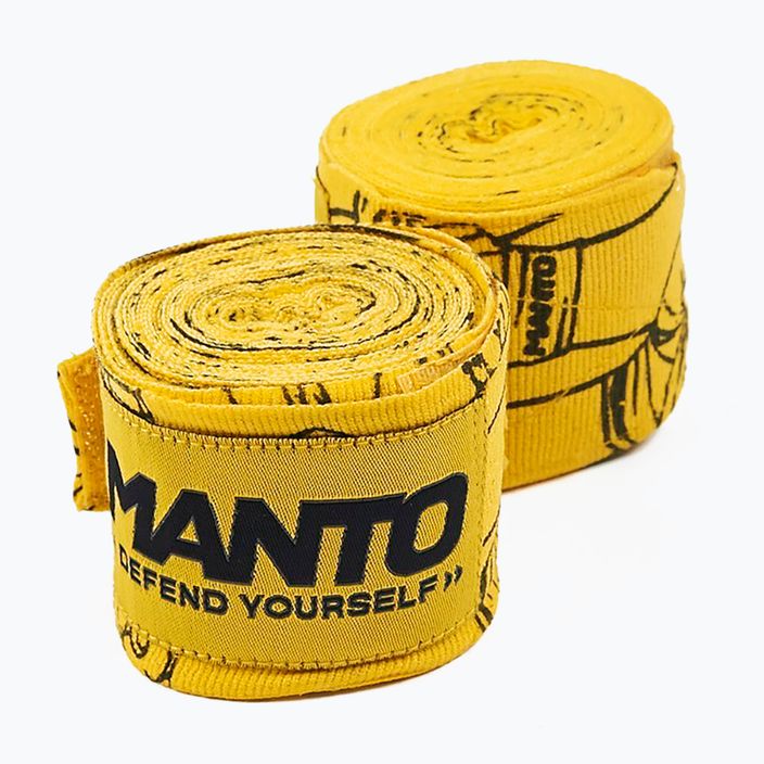 MANTO Punch gelbe Boxbandagen MNA884 4