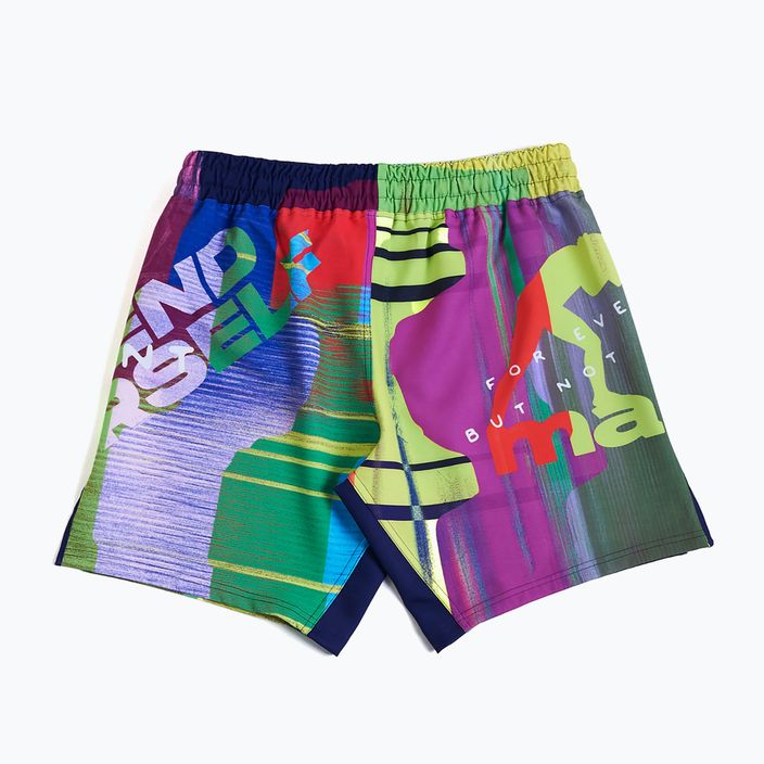 Herren MANTO Neon abstrakte mehrfarbige Shorts 2