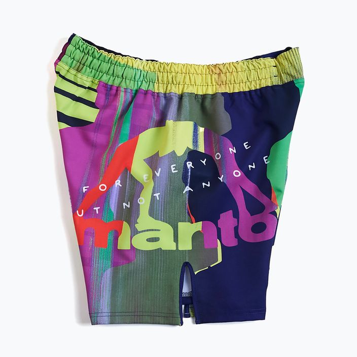 Herren MANTO Neon abstrakte mehrfarbige Shorts 3