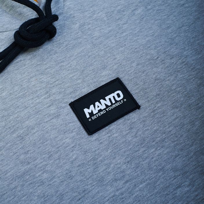 MANTO Herren Label Oversize Sweatshirt in Melange 3