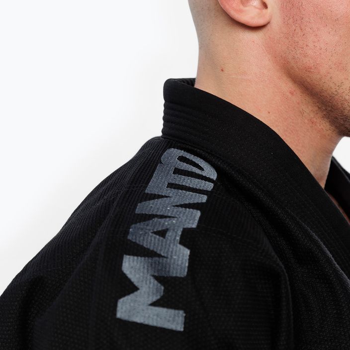 GI für Herren brasilianisches Jiu-Jitsu MANTO X5 BJJ Blackout schwarz 5