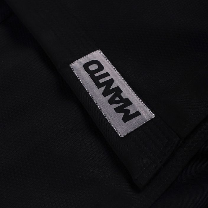 GI für Herren brasilianisches Jiu-Jitsu MANTO X5 BJJ Blackout schwarz 8