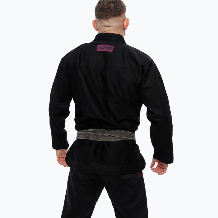 GI für brasilianisches Jiu-Jitsu MANTO X5 BJJ schwarz/violett 3