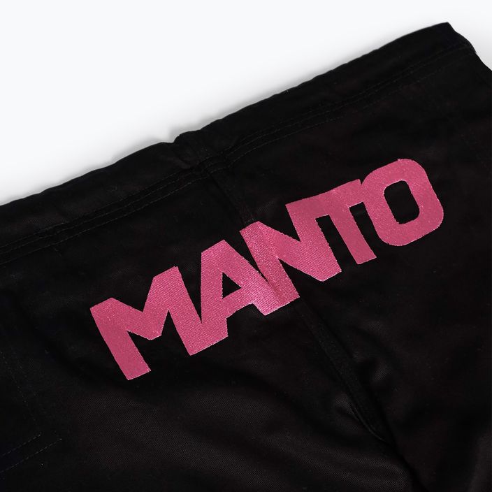 GI für brasilianisches Jiu-Jitsu MANTO Rise 2.0 schwarz/rosa 11