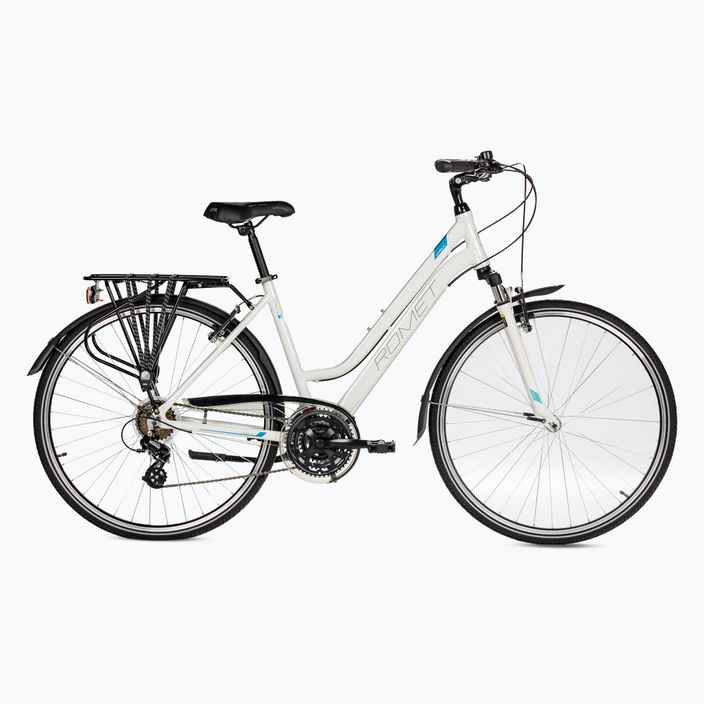 Damen-Trekking-Fahrrad Romet Gazela 1 weiß 2228457 2