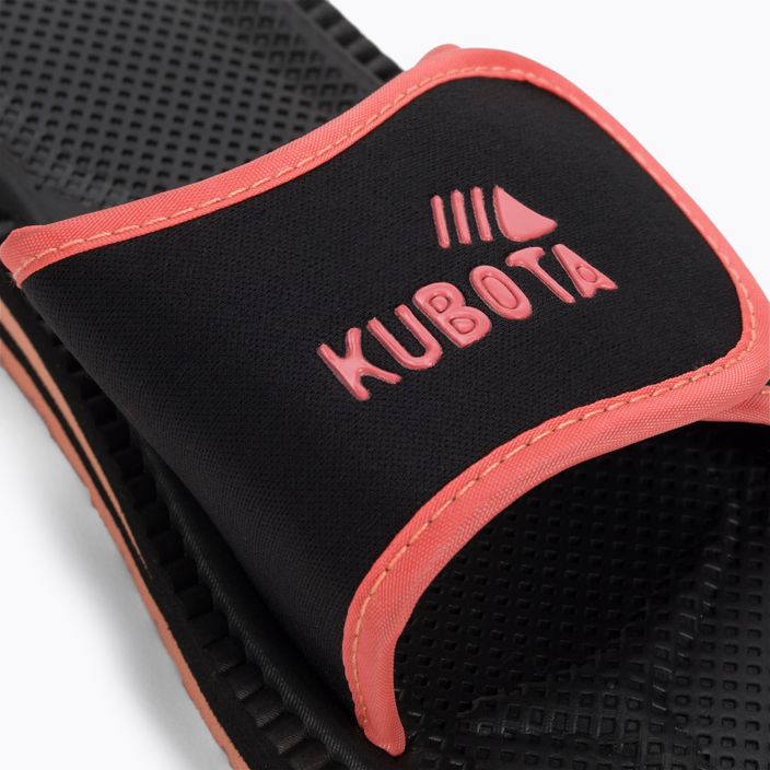 Kubota Klettverschluss-Pantoletten schwarz und rosa KKRZ25 7