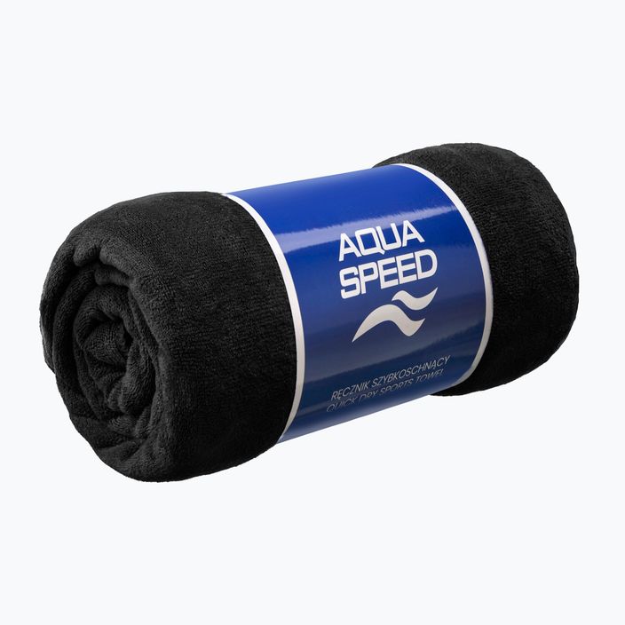 AQUA-SPEED Dry Soft Schnelltrocknendes Handtuch Schwarz 2