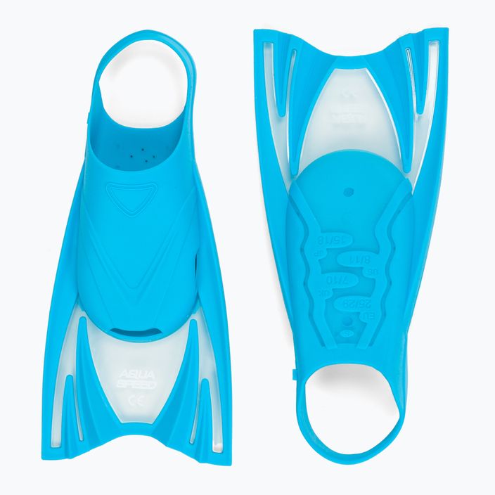 Kinderschwimmflossen AQUA-SPEED Frosch blau 520 2