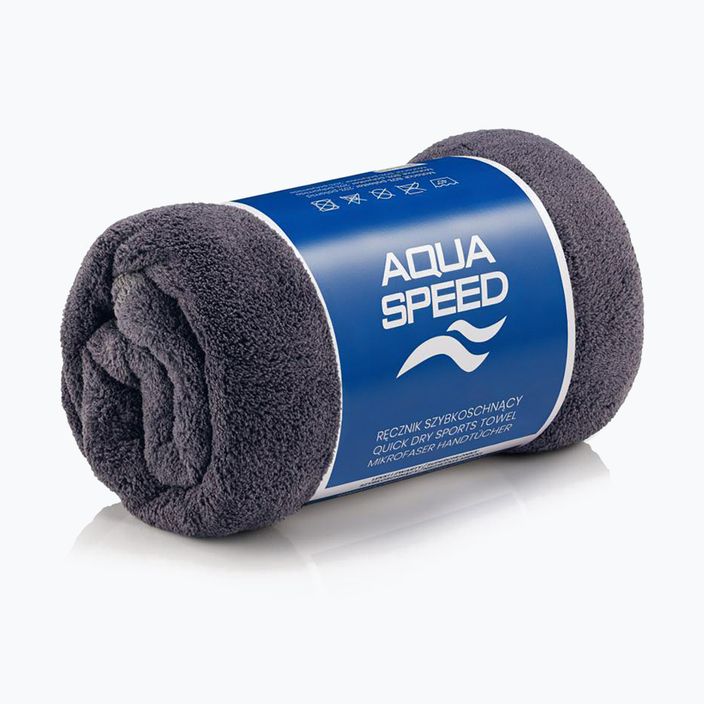AQUA-SPEED Dry Coral grau schnelltrocknendes Handtuch 2