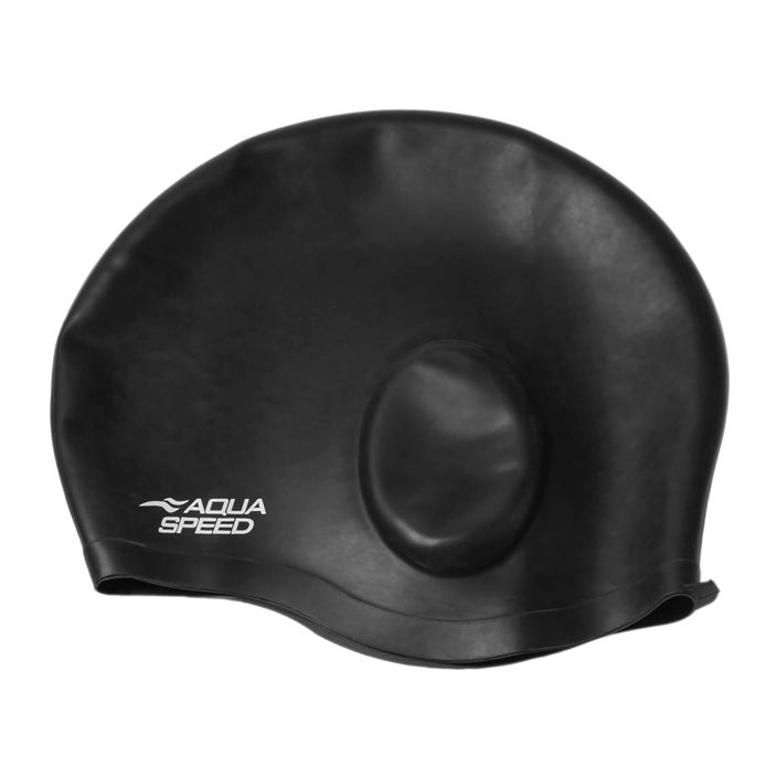 AQUA-SPEED Ohrenkappe Komfort-Schwimmkappe Schwarz 2