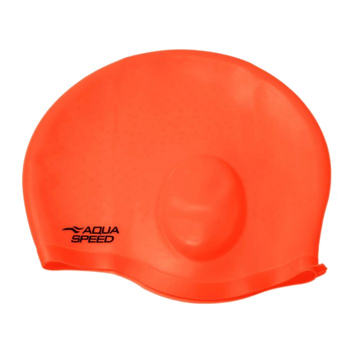 AQUA-SPEED Ohrenkappe Komfort-Schwimmkappe Orange 2