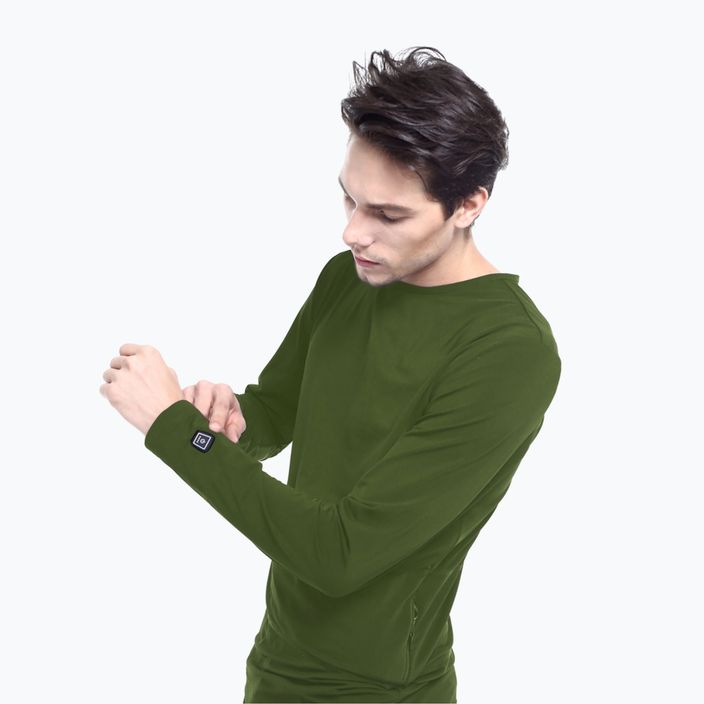 Glovii GJ1C grünes beheiztes Sweatshirt 2