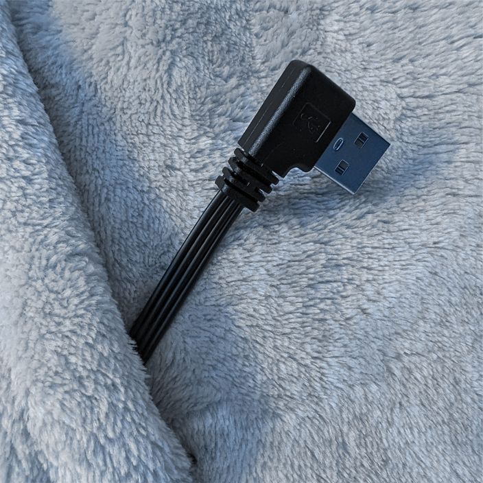 Glovii GU1G grau beheizter Poncho mit USB-Anschluss 4
