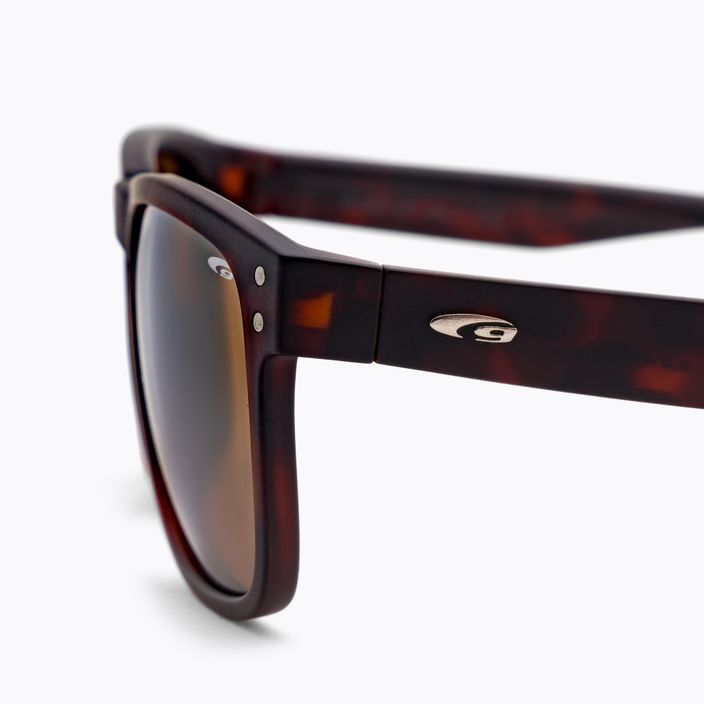 GOG Hobson Fashion matte braune Sonnenbrille E392-2P 4