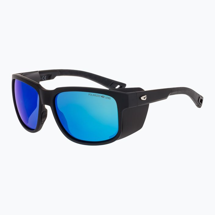 GOG Makalu mattschwarz/polychromatische weiß-blaue Sonnenbrille 2