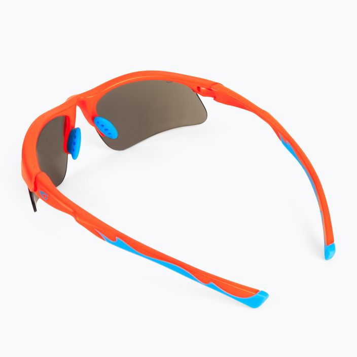GOG Balami matt neon orange / blau / blau verspiegelt Kinderradbrille E993-3 2