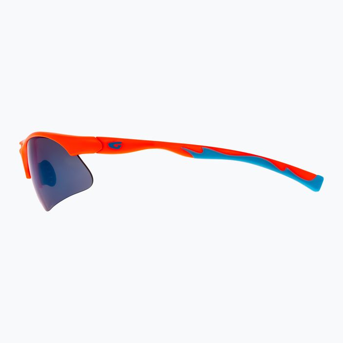 GOG Balami matt neon orange / blau / blau verspiegelt Kinderradbrille E993-3 7