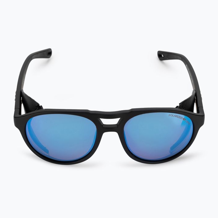 GOG Nanga mattschwarze / mehrfarbige weiß-blaue Sonnenbrille E410-2P 3