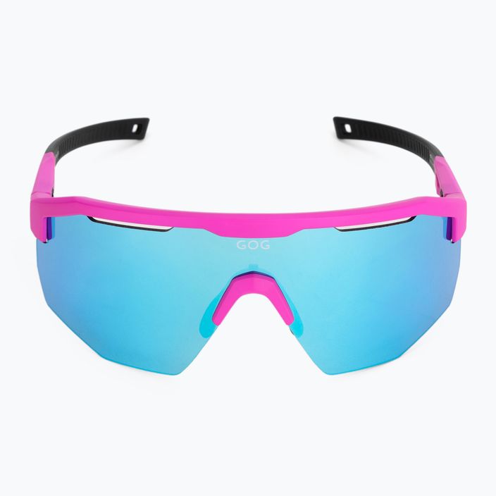 GOG Fahrradbrille Argo matt neon pink/schwarz/weiß-blau E506-2 4