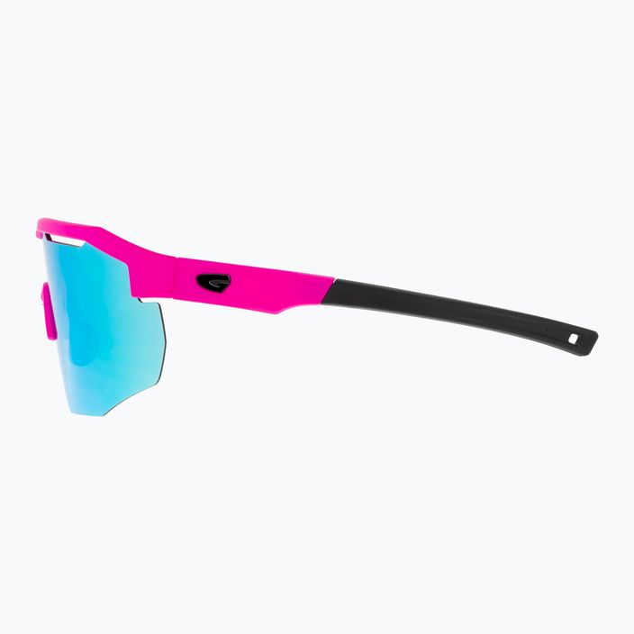 GOG Fahrradbrille Argo matt neon pink/schwarz/weiß-blau E506-2 9