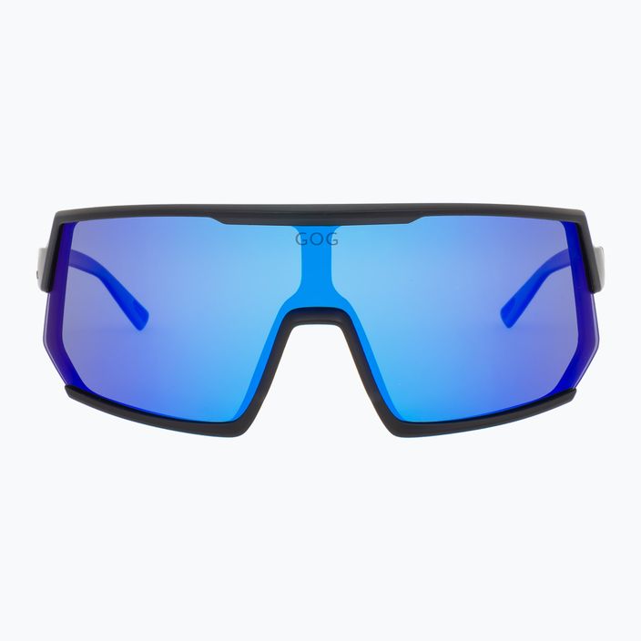 GOG Zeus mattschwarze/polychromatische weiß-blaue Sonnenbrille 6